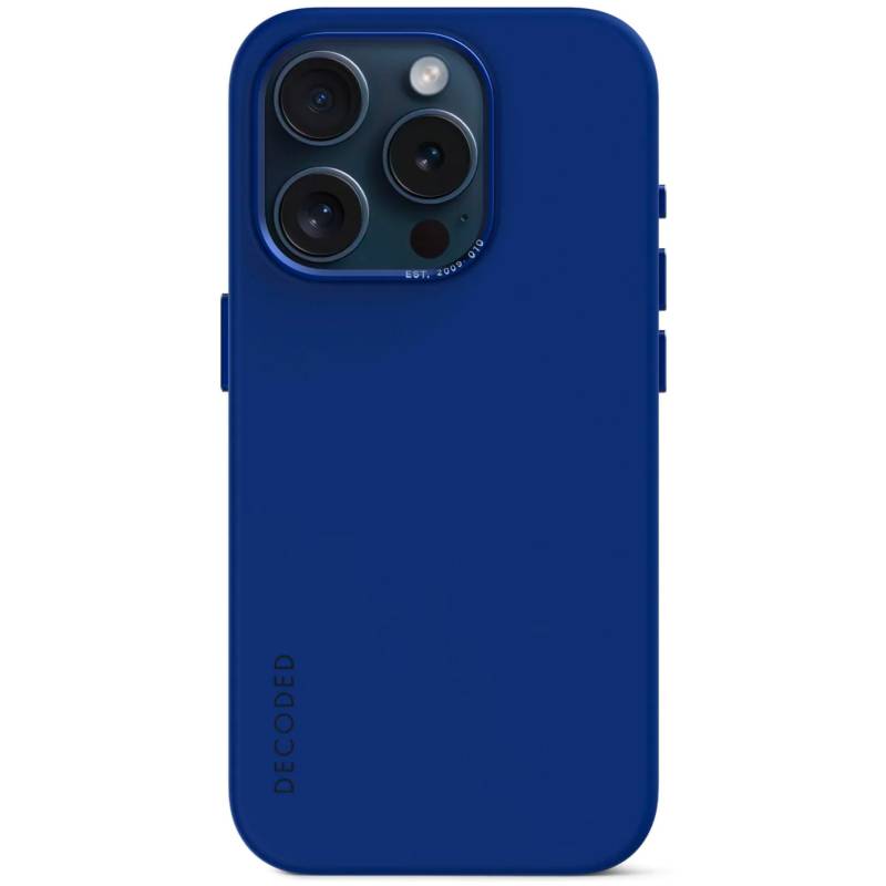 DECODED Funda silicona con MagSafe iPhone 15 Pro Max Decoded Azul