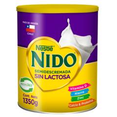 NIDO - Leche en polvo NIDO® Semidescremada Sin Lactosa Tarro 1350g