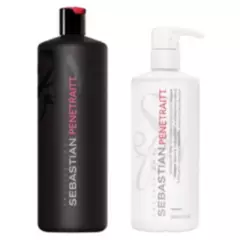 SEBASTIAN - Shampoo y Mascara Penetraitt Reparación 1 lt y 500 ml
