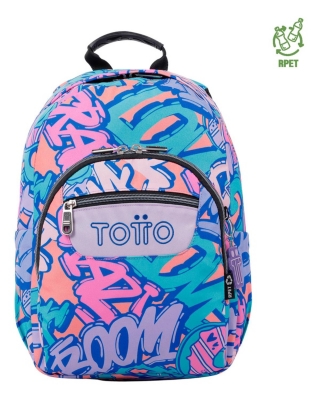 Mochila Escolar Tempera RPET Azul Broad