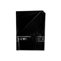 PARKROSE - Bolsas de basura compostables resistente negro 90x120cm