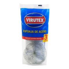 VIRUTEX - Esponja De Acero X3 Abrasiva Virutex