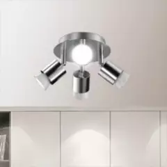 GENERICO - Lámpara De Techo Moderna Orbicular 4 Luces Con Diy