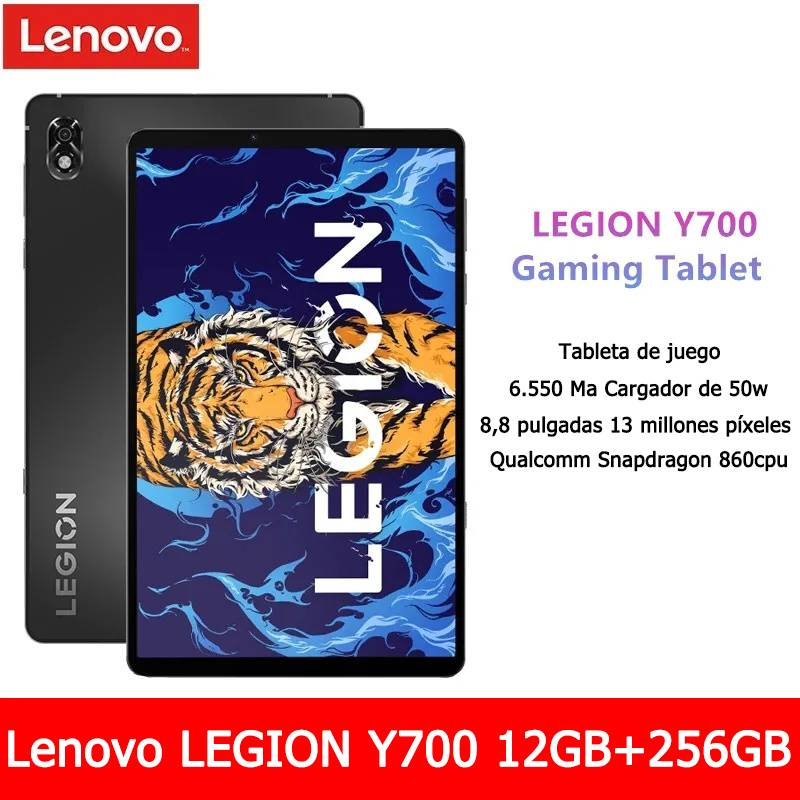 Lenovo Legion Y700 12GB RAM y 256GB ROM Tableta para juegos 2,5K