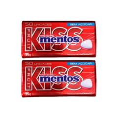 MENTOS - Caramelos Mentos Kiss Sabor Fresa Sin Azucar 35gr