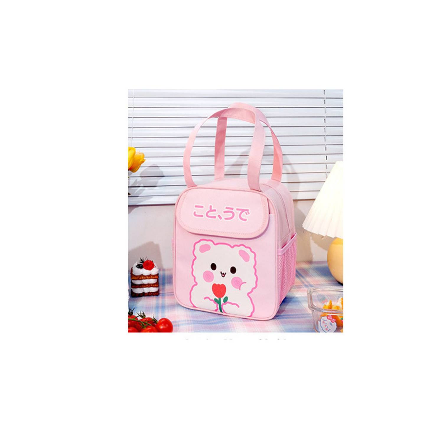 Lonchera Táper Kawaii para Niños con Cubiertos Osito Azul 70K - Promart