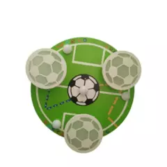 GENERICO - Lampara Led Techo Infantil Diseño Futbol 3 Formas De Luz