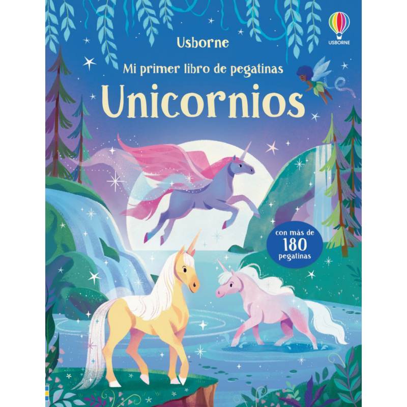 Libro de colorear pegatinas unicornio