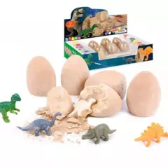 GENERICO - Kit Huevos Dinosaurio Excava Y Pinta Juguete Niños  Pinturas