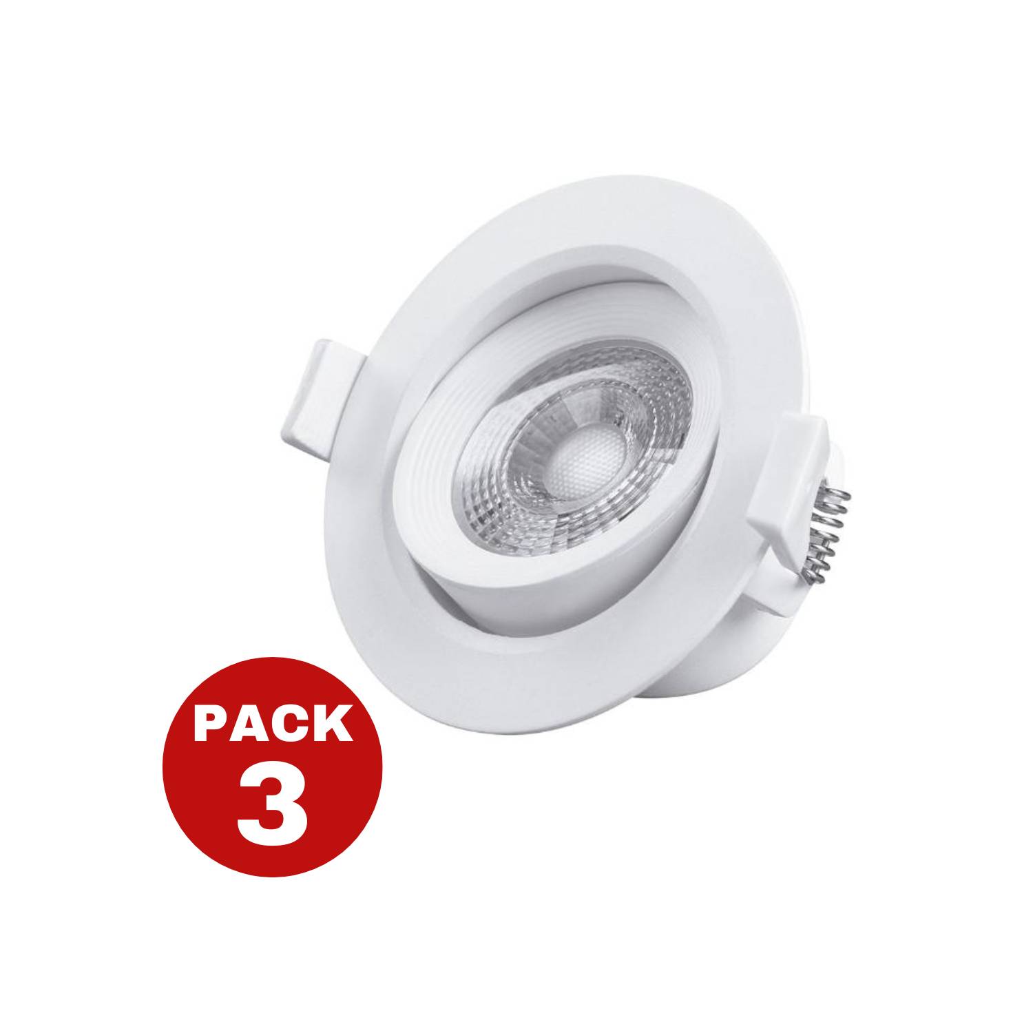 Pack 3 luces Led con sensor de movimiento circular