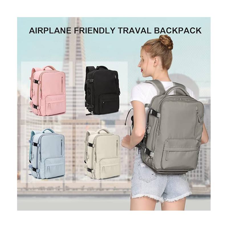 TIOZONEY Mochila de viaje para mujeres hombros