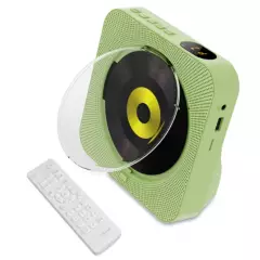 TIOZONEY - Reproductor de CD Bluetooth Pantalla LED Verde