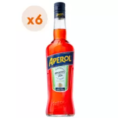 APEROL - 6x Licor Aperol Aperitivo 11° 750cc