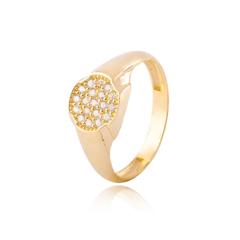 JB JOYAS BARON Anillo de Oro 18kt Sello Circon 1263 falabella