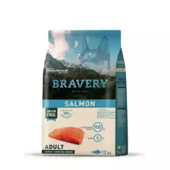 BRAVERY - Bravery  Large/medium Breeds Adulto Sabor Salmón 12 Kg