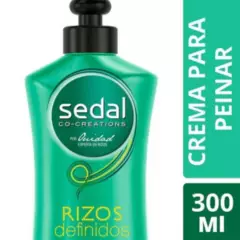 SEDAL - Crema para peinar rizos definidos 300ml sedal