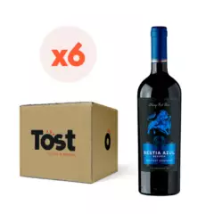 BESTIAS WINES - 6x Vino Bestia Azul Reserva Superior Carmenere 14° 750cc