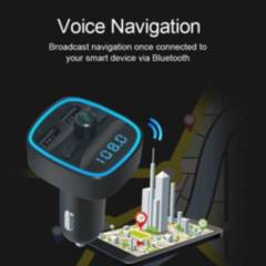 ZAPATILLACHILE - Transmisor FM T25 con Bluetooth 5,0 para coche, reproductor MP3