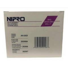 NIPRO - Aguja Hipodermica Nipro 24g X 1 Caja 100 Unidades