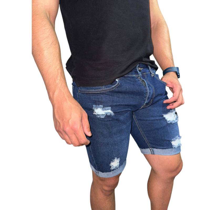 BOSSY Short Jeans Cortos Hombre Mosaico falabella