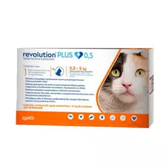 REVOLUTION - Antiparasitario Revolution Plus Gato 2.5 a 5 kg