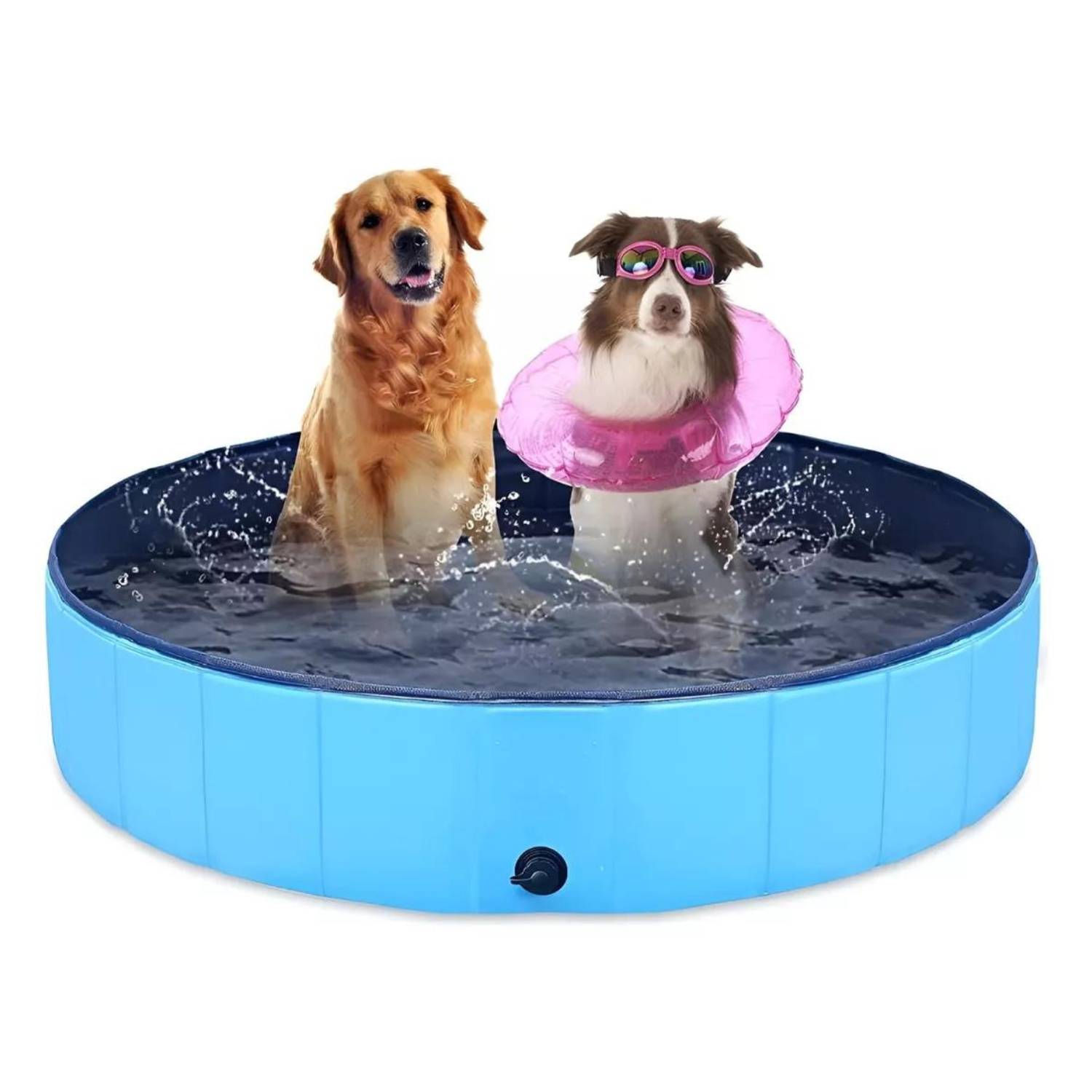 GENERICO Piscina Plegable Para Perros Mascotas 160 X 30 Cm