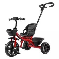 GENERICO - Triciclo Infantil Metálico Con Guía