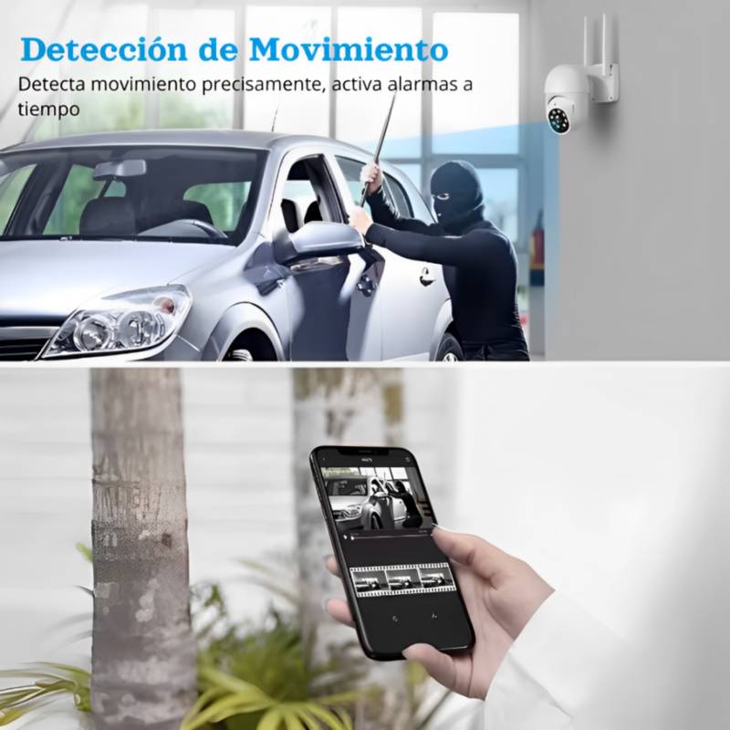 GENERICO Pack X2 Camara Ip Vigilancia Exterior Seguridad Wifi Yoosee