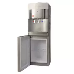 GENERICO - Dispensador de Agua Compresor 3 llaves c/Gaveta Gris PREMIUM