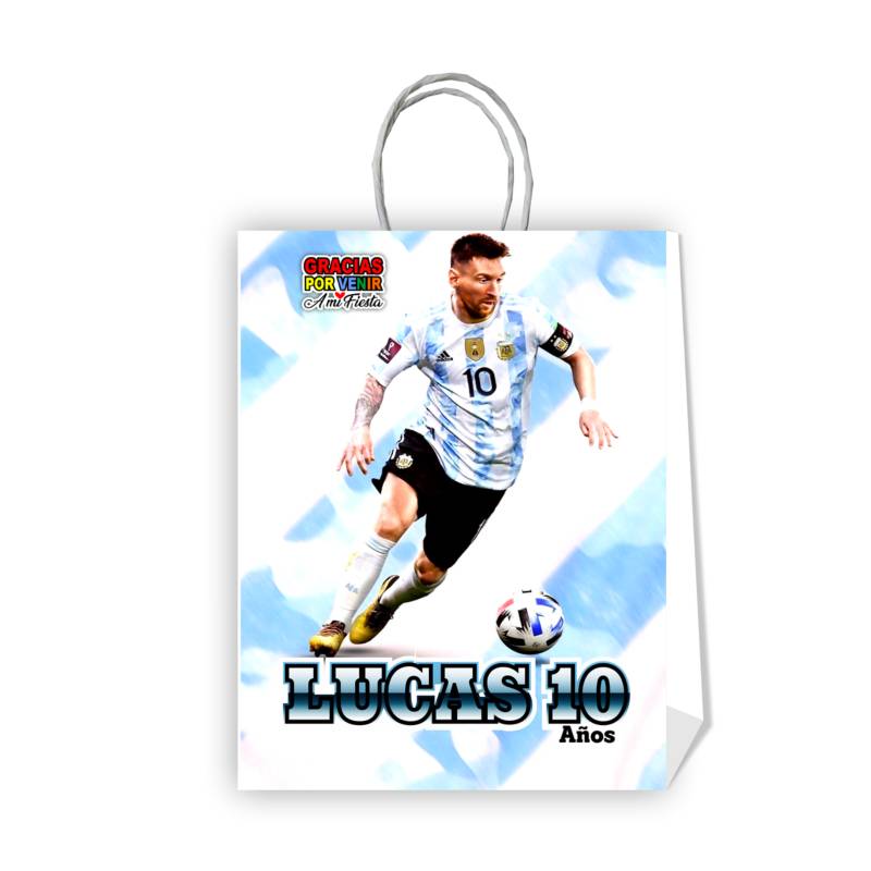 Bolsas Cumpleaños Personalizadas Balón De Futbol 10 Unidades