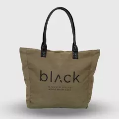 BUBBA - Tote Bag Canvas Moss Black Bubba