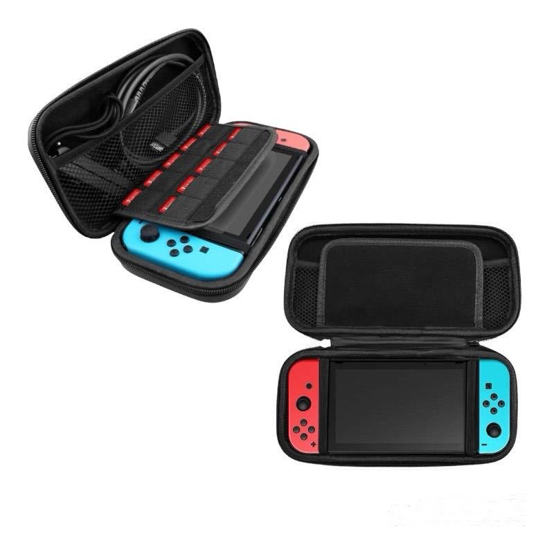 GENERICO KIT NINTENDO SWITCH OLED FUNDA PROTECTOR LÁMINA DE VIDRIO 8 EN 1  AZUL