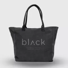 BUBBA - Tote Bag Canvas Black Black Bubba