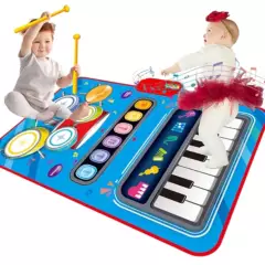 GENERICO - Alfombra Piano y Tambor Musical Infantil
