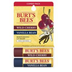 BURTS BEES - Pack 2x Bálsamo labial Blister Wild Cherry  Vanilla Bean Burt’s Bees