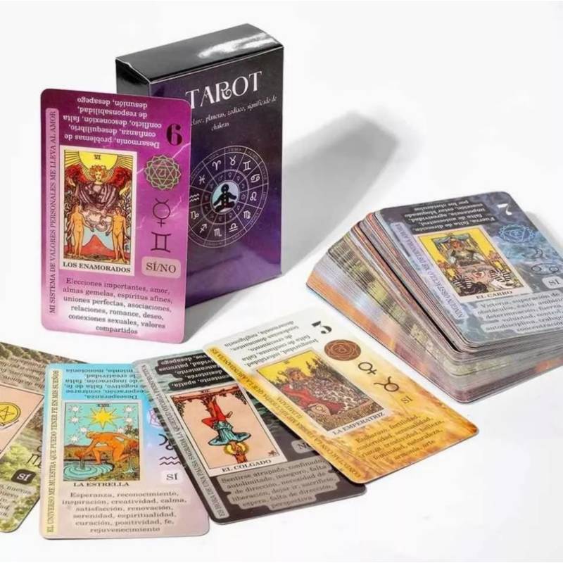 Cartas de TAROT EN ESPAÑOL-Rider Waite Tarot-con libro de