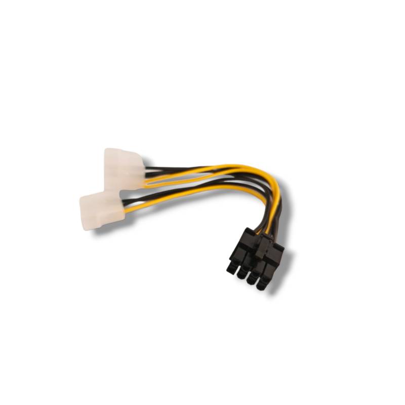 GENERICO - Cable Adaptador Poder Pci E Express 8pin 2x Molex 4pin Atx