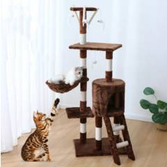 GENERICO - Torre para gatos de cinco pisos columpio para gatos cama para gatos