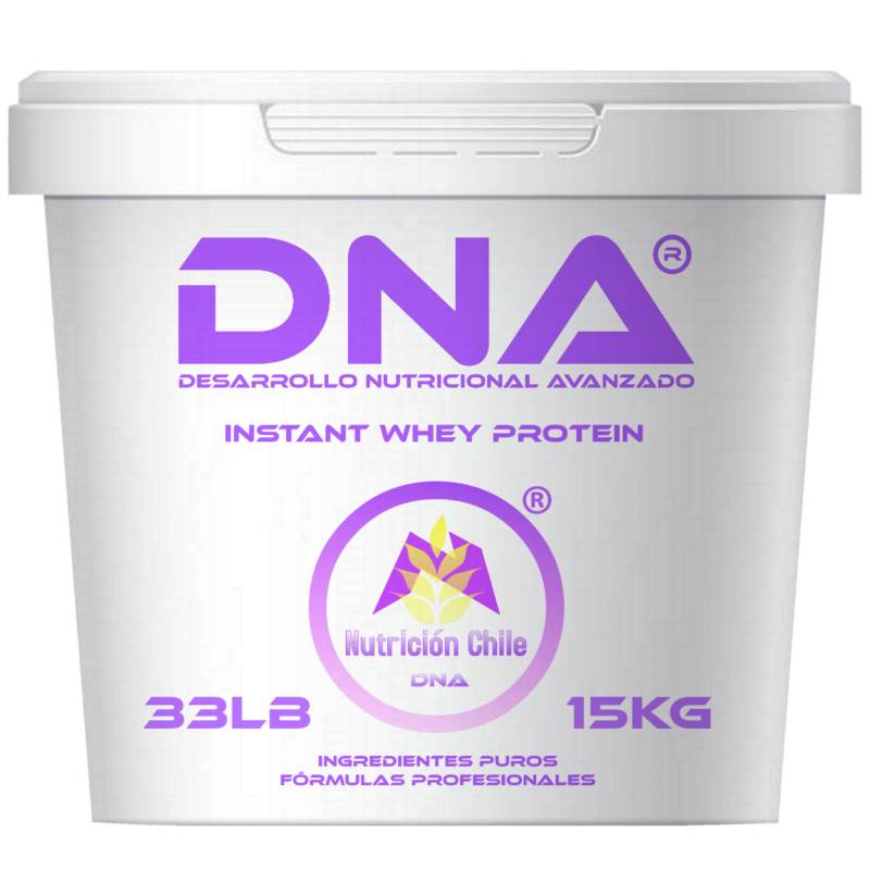 NUTRICION CHILE DNA - PROTEÍNA D N A® - ABSOLUTAMENTE PURA - BALDE - 15KG 33LB