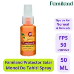 FAMILAND - Familand Protector Solar Monoi Spray FPS 50 50ml - 1Uds