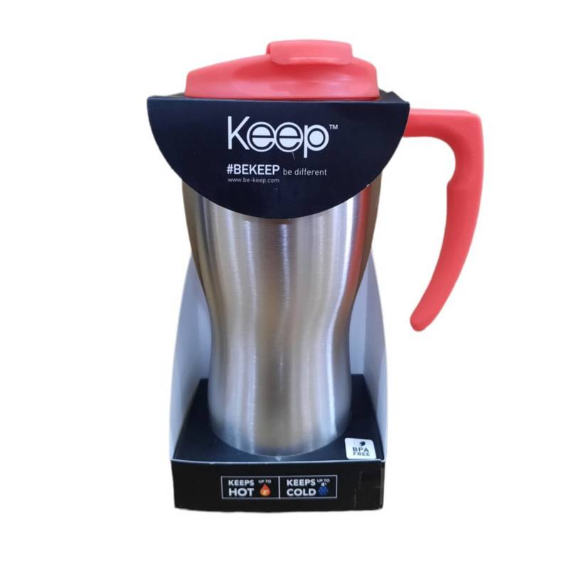 Vaso Térmico Mug 380ml Con Tapa Coffee - Negro