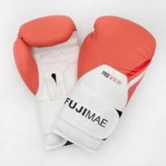 FUJIMAE - Guantes Boxeo Fujimae Box Proseries 2.0. Cuero 14oz  Durazno