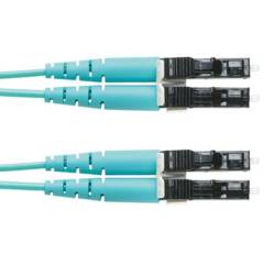 PANDUIT - Cable de fibra óptica 1 m LC OM4 Color aguamarina