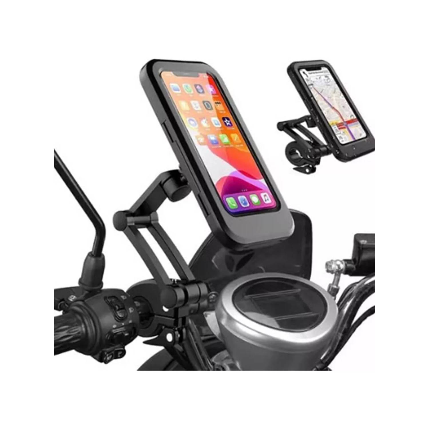 Soporte Para Celular De Moto Y Bicicleta Impermeable 360º