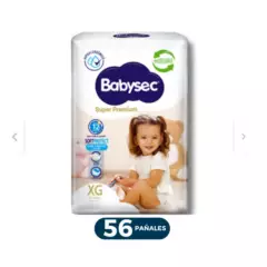 BABYSEC - Pañales Babysec Super Premium XG 56 pañales