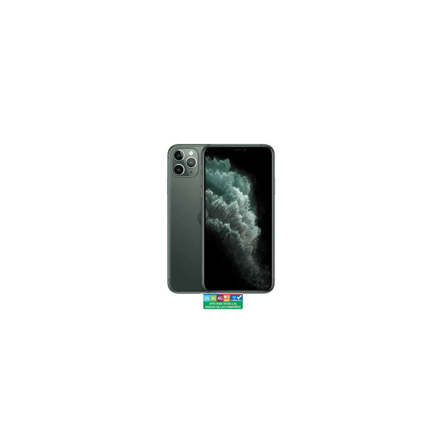 Celular Iphone 11 Pro Max 64gb Color Verde Reacondicionado + Base