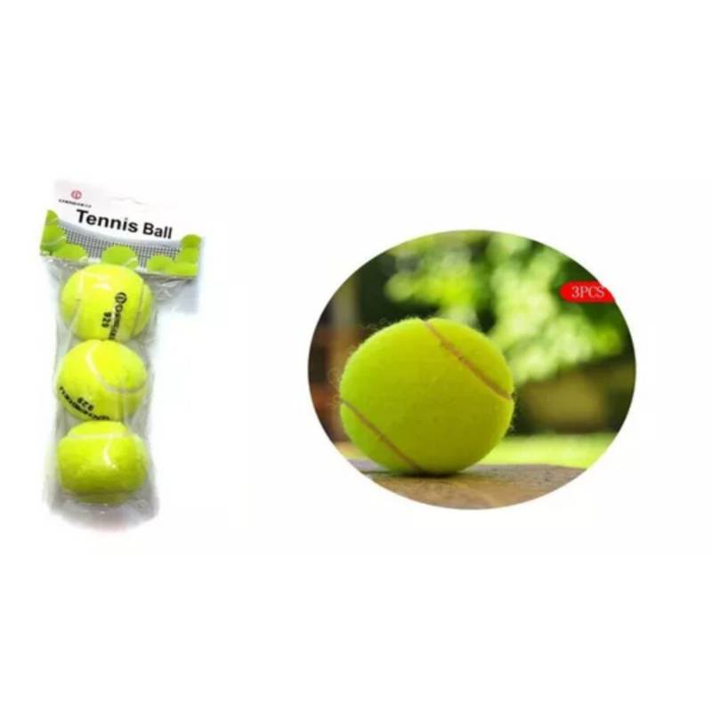 GENERICO Pack de 3 Pelotas de Tenis