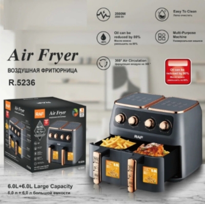 Air Fryer Freidora De Aire Doble Capacidad 12 Litros 2800w