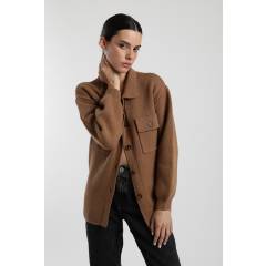 FROENS - Chaleco mujer Clara camel Froens