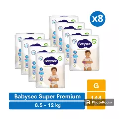 BABYSEC - Pañales Babysec Super Premium G 144 pañales